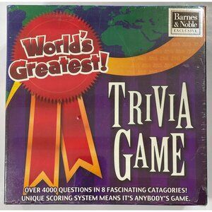 Barnes & Noble Exclusive World's Greatest Trivia Game - BRAND NEW / SEALED